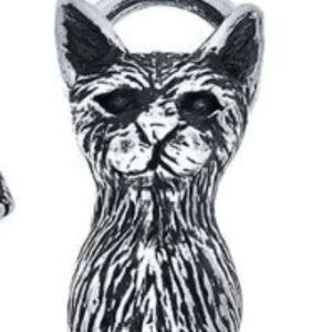 Cat 3D Sterling Silver Jewelry Charm #pet